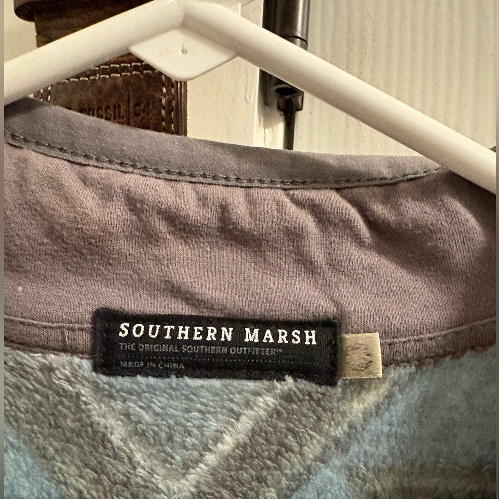 Southern Marsh Patterned Quarter-Zip Pullover - image 3